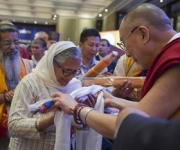 Honour to Dr.Inderjit Kaur through Holiness of the Dalai Lama