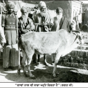 1961-Bhagt-ji-with-Sewadars-watching-donated-cow