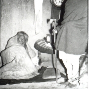 1958-Bhagat-sleeping-near-the-fire-in-cold-nighs